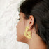 Yellow Hammered Drop - The Earth Store - Fashion Accessories